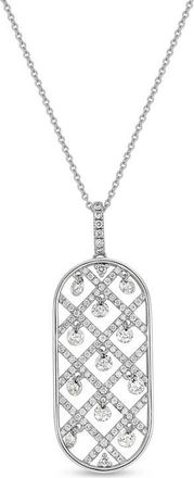 Bony Levy Audrey 18K Gold Dancing Diamond Pendant Necklace in 18K White Gold/Diamond at Nordstrom
