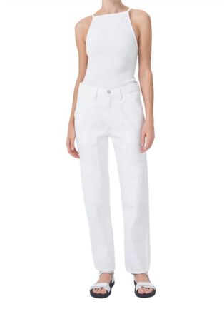 A Gold E Cooper Cargo Jeans In Milkshake