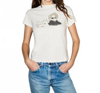 Re/Done Classic Everyday Tee In Vintage White