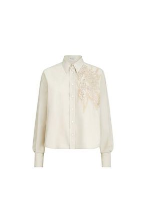 Brunello Cucinelli Shirt with dazzling seabed embroidery in Panama at Nordstrom, Size Xx-Small Eu