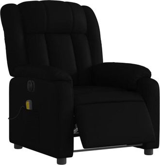 vidaXL Vidaxl - Sill&oacute;n De Masaje Reclinable El&eacute;ctrico Cuero Sint&eacute;tico Negro
