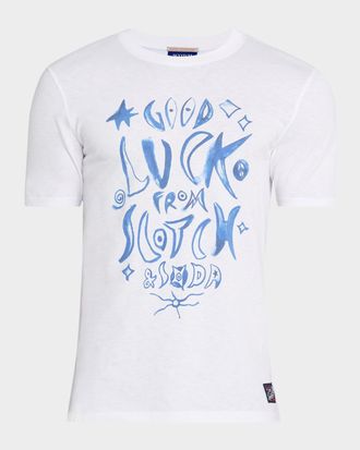 Scotch & Soda Mens Logo Artwork T-Shirt