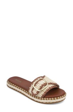 Mia Sabriel Slide Sandal in Bone/Cognac at Nordstrom, Size 7.5