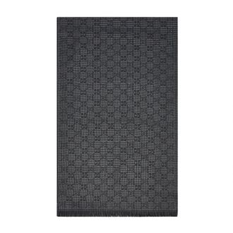 Gucci GG Sjaal van Wol en Zijde - Heren - Wintersjaals - Grijs - ONE Size - Wol - Accessoires