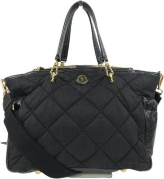Moncler Pre-owned Handbags, female, Black, Size: ONE SIZE Pre-owned NEW Perrine Bag