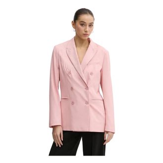 Fiorucci Popsicle Embroidered Wool Blazer - Dames - Jassen - Roze - Maat: XS Wol