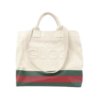 Gucci Bolso Tote Pre-owned de Lona GG Supreme - Pre-owned - Mujer - Beige - ONE SIZE