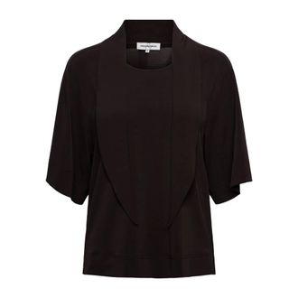 &Co Woman Rianne Top - Dames - Blouses & Shirts - Bruin - Maat: XL Poliester