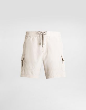 Dolce & Gabbana Mid-length Swim Trunks With Tag - Man Beachwear Beige 2