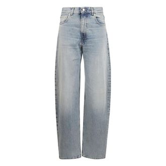 Haikure Denim Wide Leg Jeans - Dames - Loose Fit Jeans - Blauw - W24 - Denim - Jeans