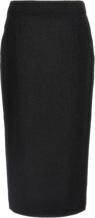 Alessandra Rich Dames, Rokken, Zwart, Maat: 2XS Tweed