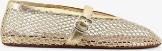 Alaia Ballerine Ballet Flats in mesh glitter e pelle - ALAIA - gender_Woman
