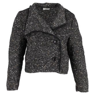 Isabel Marant Isabel Marant Etoile Edith Tweed Jas in Zwart Wol