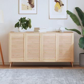 vidaXL Ante con Design a Lamelle 4 pz 69x39,4 cm in Legno di Pino - Vidaxl