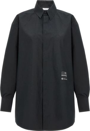 Maison Margiela Gore-Tex T-Shirt - Dames - Overhemden - Zwart - XS - Polyester - Overhemden