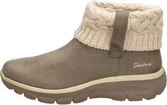 Skechers Relaxed Fit Easy Going - Dames - Winterlaarzen - Beige - 38 EU - Su&egrave;de - Schoenen