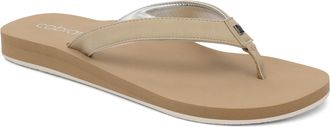 Cobian Skinny Bounce 2 - Womens Sandals With Slim Cushioned Strap - Lightweight Flip Flops for Women With Soft Footbed, Tan (Updated Version), 8 UK