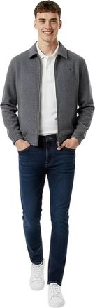 Jack Wills Bomberjack voor heren van York, van een wolmix (Grijze Mergel)