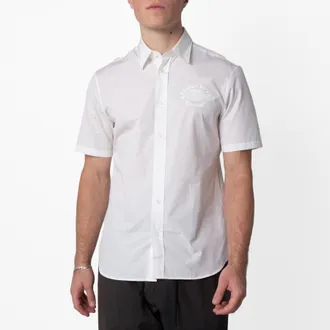 Burberry EKD Short-Sleeved Cotton Shirt, Size XX-Small