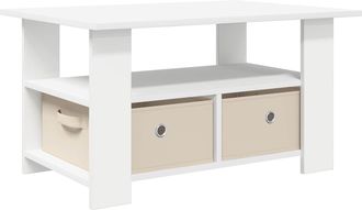 vidaXL Mesa De Caf&eacute; 77 X 55 X 42 Cm Madera De Ingenier&iacute;a Vidaxl