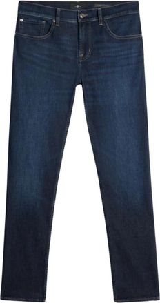 7 For All Mankind Slimmy Tapered Jeans - Heren - Slim Fit Jeans - Blauw - W31 - Katoen - Jeans