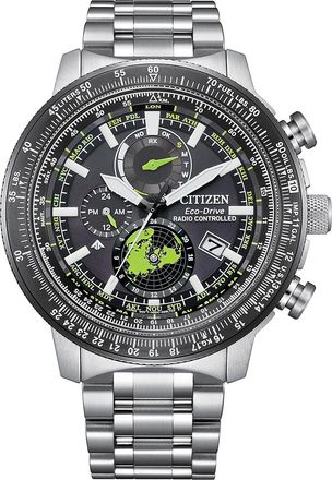 Citizen Promaster Geo Trekker Heren Zilveren Horloge BY3006-53E
