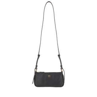 Pinko Half Moon Baguette Mini Leather Bag