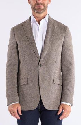 The Savile Row Company Textured Knit Sport Coat in Brown at Nordstrom Rack, Size 40Regular