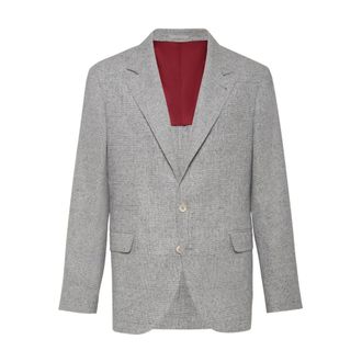 Brunello Cucinelli Deconstructed Jacket - male - Brunello Cucinelli - Blazers - Gray - L - Jackets
