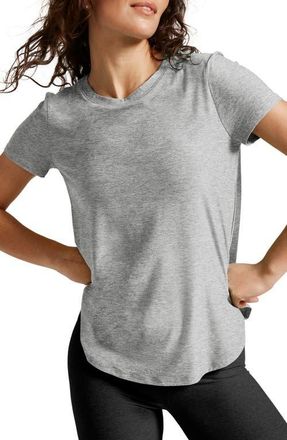 Beyond Yoga On the Down Low T-Shirt in Silver Mist at Nordstrom, Size X-Small
