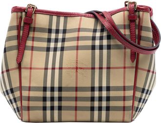 Burberry Pre-owned Burberry Small Haymarket Check Canvas Canterbury Tote Ladies VSP98F6PDGDWZG5L