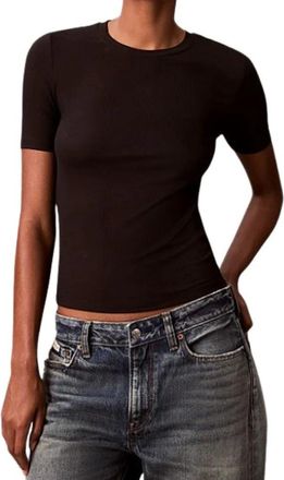 Calvin Klein Mujer, Camisetas, Negro, Talla: XS