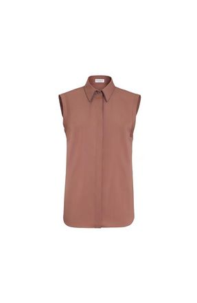 Brunello Cucinelli Stretch poplin shirt in Orange at Nordstrom, Size 3X-Large Eu