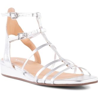 Seychelles Luxurious Wedge Sandal in Silver at Nordstrom Rack, Size 6.5