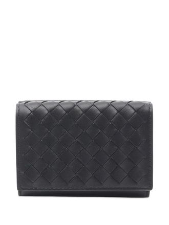 Bottega Veneta 2012-2025 Nappa Intrecciato Trifold Wallet small wallets - Black