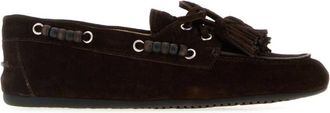 Miu Miu Brown Suede Loafers