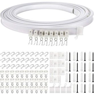 OEM Riel De Techo Plegable De 5 Metros, Riel Curvo Para Cortinas, Soporte Flexible Para Cortinas De Techo, Riel Curvo Para Ventanas Para Sistema De Rieles