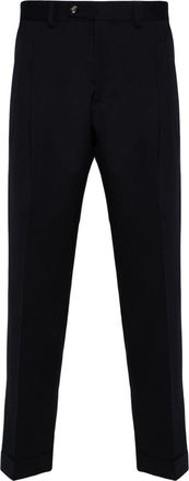 Dell'Oglio Robert mid-rise straight-leg trousers - men - Virgin Wool/Elastane/Polyester/Cotton - 32 - Blue