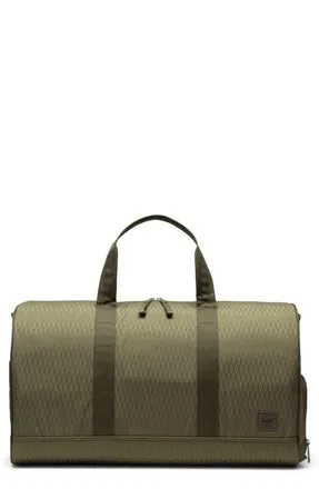 Herschel Novel Recycled Nylon Duffle Bag in Ivy Green Diamond at Nordstrom