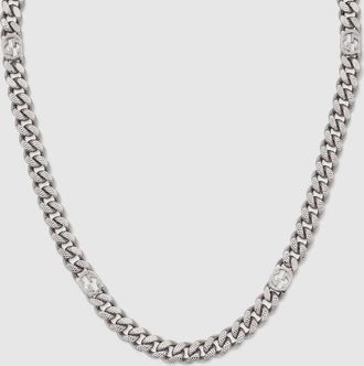 Gucci Interlocking Necklace, Silver-toned metal, Silver-toned metal