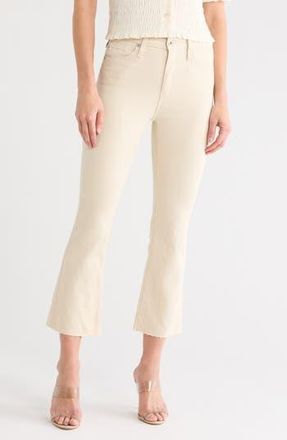 AG - Adriano Goldschmied Farrah High Waist Raw Hem Crop Bootcut Jeans in Opal Stone at Nordstrom Rack, Size 23