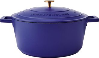 MasterClass Cacerola El&eacute;ctrica De Aluminio Fundido Azul, 28 Cm, 5 Litros, En Caja De Regalo