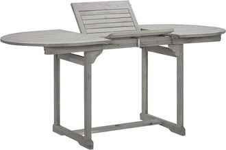 vidaXL Mesa De Comedor Jard&iacute;n Madera Maciza Acacia (120-170)x80x75 Cm Vidaxl