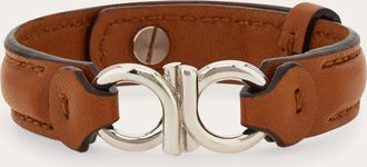 Ferragamo Men Double Gancini bracelet Silver