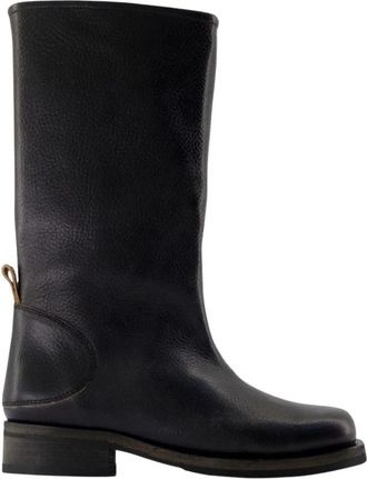 Our Legacy Haul Camion Boot - Dames - Hoge Laarzen - Zwart - 39 EU - Leer - Schoenen