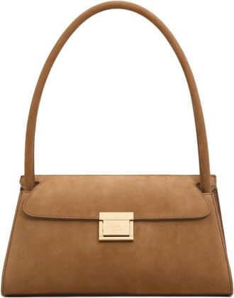 Ami Mimi Schoudertas - Dames - Schoudertassen - Bruin - ONE Size - Leer - Tassen