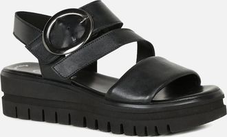 Gabor Womens Amarillo Womens Sandals - Black - Size: 4.5
