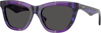 Burberry Dark Grey Cat Eye Ladies Sunglasses BE4435 411387 53