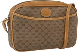 Gucci Pre-owned Cross Body Bags, female, Brown, Size: ONE SIZE Pre-owned Vintage Cross Body Bag