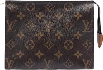 Louis Vuitton Pre-owned Clutches, female, Brown, Size: ONE SIZE Pre-owned Toiletry Pouch 19